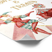 Circus Carnival Baby Shower Sweets and Treats Sign Poster (Hoek)