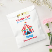 Circus Carnival Birthday Baby shower Bedankzakje (Gezegeld)