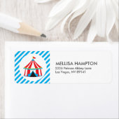 Circus Carnival Birthday Baby shower Etiket (Insitu)