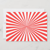 Circus Carnival Birthday Dank je wel Big Top Bedankkaart (Achterkant)