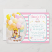 Circus Carnival Birthday Hartelijk dank, kaart met (Voorkant)