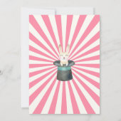 Circus Carnival Birthday Invitation Circus Party Kaart (Achterkant)