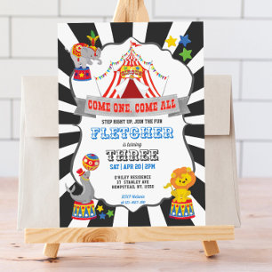 Circus Carnival Birthday Kaart