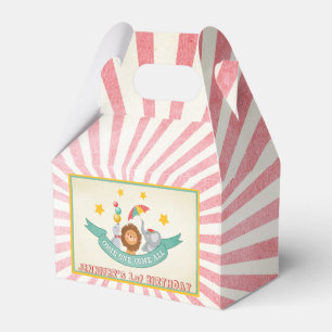 Circus Carnival Birthday Party Favor Box Bedankdoosjes