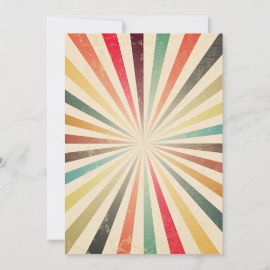 Circus Carnival Birthday Party Invitation (Achterkant)