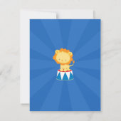 Circus Carnival Birthday Party Invitation Kaart (Achterkant)