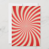 Circus Carnival Birthday Party Kaart (Achterkant)