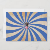 Circus Carnival Birthday Party Photo Invitation Kaart (Achterkant)