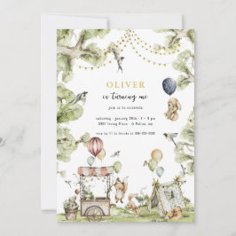 Circus Carnival | Bosbouwbosgebied Birthday Kaart