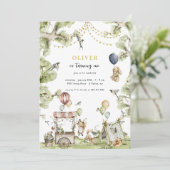 Circus Carnival | Bosbouwbosgebied Birthday Kaart (Staand voorkant)