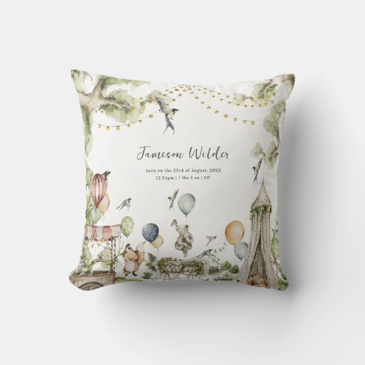 Circus Carnival | Bosbouwbossen Kussen (Voorkant)