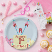  Circus Carnival Cake Elke leeftijd Papieren Bordje (Feest)