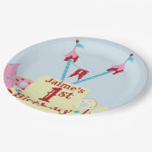  Circus Carnival Cake Elke leeftijd Papieren Bordje (Gekanteld)