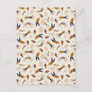 Circus Carnival Clown Party Feestdagenkaart