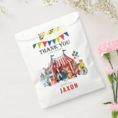 Circus Carnival Festival Bedankt Bedankzakje (Gezegeld)