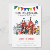  Circus Carnival Festival Show Birthday Kind Kaart (Voorkant)