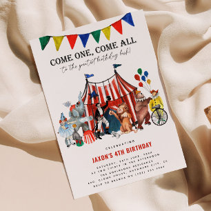 Circus Carnival Festival Show Birthday Kind Kaart