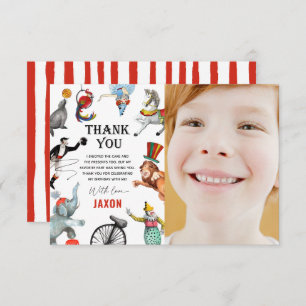 Circus Carnival Festival Show Kind Birthday Bedankkaart