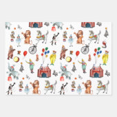  Circus Carnival Festival Show Kinder Gift Inpakpapier Vel (Voorkant)