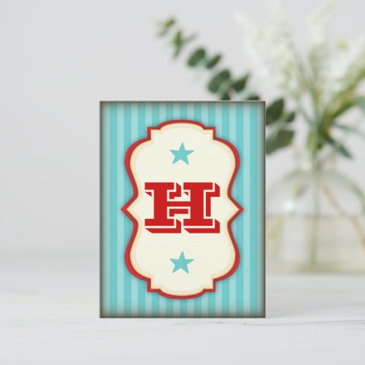  Circus Carnival maakt uw eigen, doe-het-zelfbanne Briefkaart (Staand voorkant)