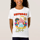 Circus Carnival Party Girl Theme Custom T-shirt (Voorkant)