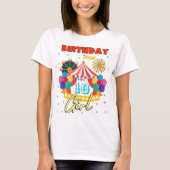 Circus Carnival Party Girl Theme Custom T-shirt (Voorkant)