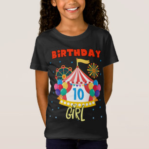 Circus Carnival Party Girl Theme Matching T-Shirt