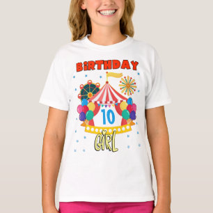 Circus Carnival Party Girl Theme Matching T-Shirt