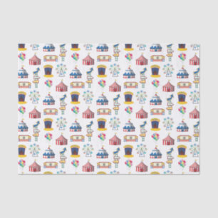 Circus carnival Pictogram Patroon Tissuepapier
