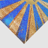 Circus Carnival Royal Blue Gold Foil Party Tissuepapier (Detail)