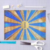 Circus Carnival Royal Blue Gold Foil Party Tissuepapier (Craft)