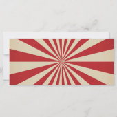 Circus Carnival Ticket Birthday Uitnodiging (Achterkant)