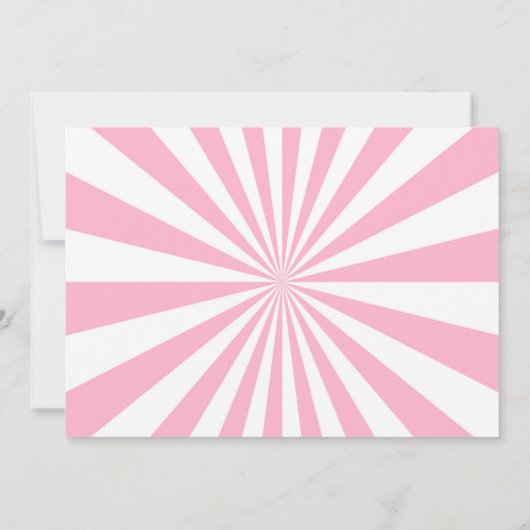 Circus Carnival Ticket Birthday Uitnodiging (Achterkant)