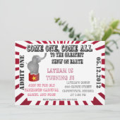 Circus/Carnival-uitnodiging Kaart (Staand voorkant)