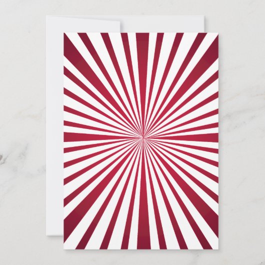 Circus/Carnival-uitnodiging Kaart (Achterkant)