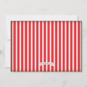  Circus Carnival Wagon Birthday Party Kaart (Achterkant)