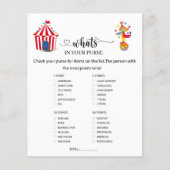 Circus Carnival Wat in uw tas zit (Voorkant)