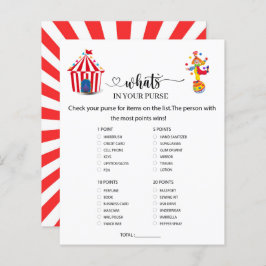 Circus Carnival Wat in uw tas zit