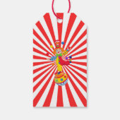 Circus Carnival Waterverf baby shower bedankt Cadeaulabel (Achterkant)