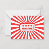 Circus Carnival waterverf baby shower bedankt Notitiekaartje (Achterkant)