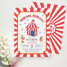 Circus Carnival Waterverf Baby shower