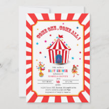 Circus Carnival Waterverf Baby shower