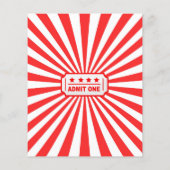 Circus Carnival Waterverf Hij zei dat ze spelletje (Achterkant)