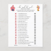 Circus Carnival Waterverf Hij zei dat ze spelletje (Voorkant)