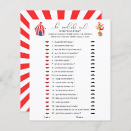 Circus Carnival Waterverf Hij zei dat ze spelletje