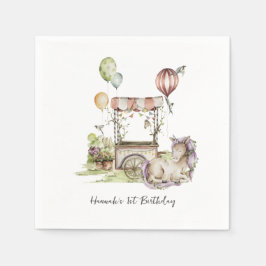 Circus Carnival | Woodland Unicorn Birthday Party Servet