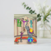 Circus Cartoon 9376 Briefkaart (Staand voorkant)
