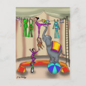 Circus Cartoon 9376 Briefkaart (Voorkant)