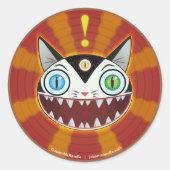 Circus Cat Sticker (Voorkant)