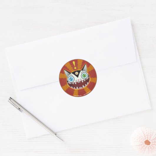 Circus Cat Sticker (Envelop)